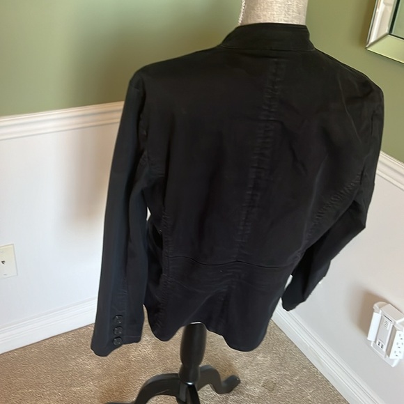 Black denim Cleo brand jacket - Picture 3 of 6